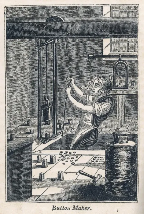 Framed Print : Button Maker 1827 Framed Print : Button Maker 1827