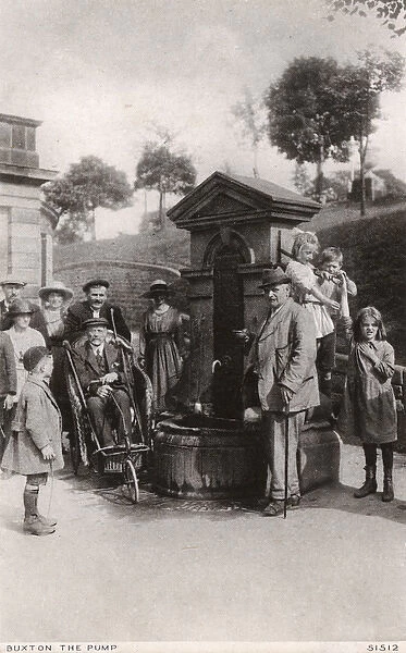 Buxton, Derbyshire - Taking the waters from The Pump