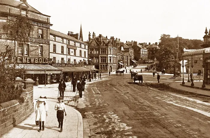 Framed Print : Buxton Terrace Road Victorian period Framed Print : Buxton Terrace Road Victorian period