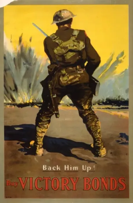 Framed Print : Buy Victory Bonds. Back him up Framed Print : Buy Victory Bonds. Back him up
