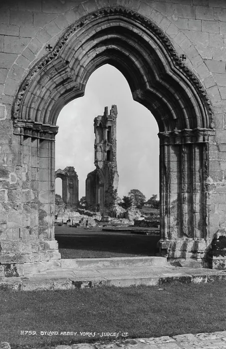Framed Print : Byland Abbey Ruins Framed Print : Byland Abbey Ruins