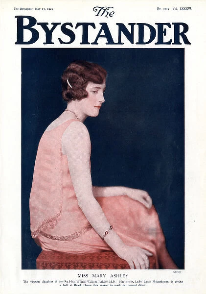 Bystander front cover featuring Miss Mary Ashley