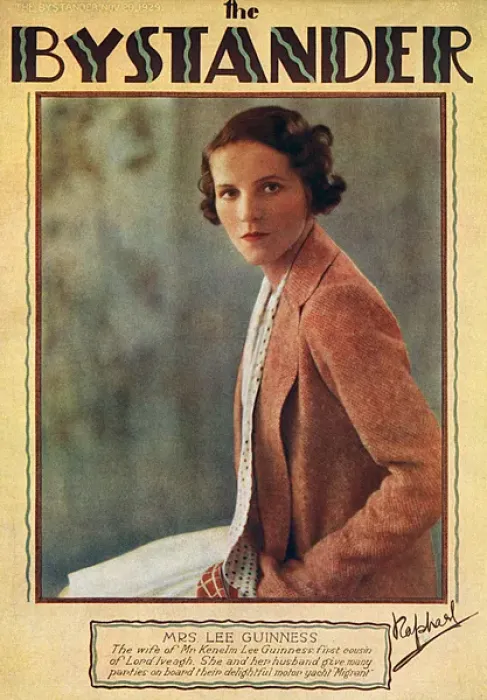 Framed Print : Bystander cover featuring Mrs Lee Guinness Framed Print : Bystander cover featuring Mrs Lee Guinness