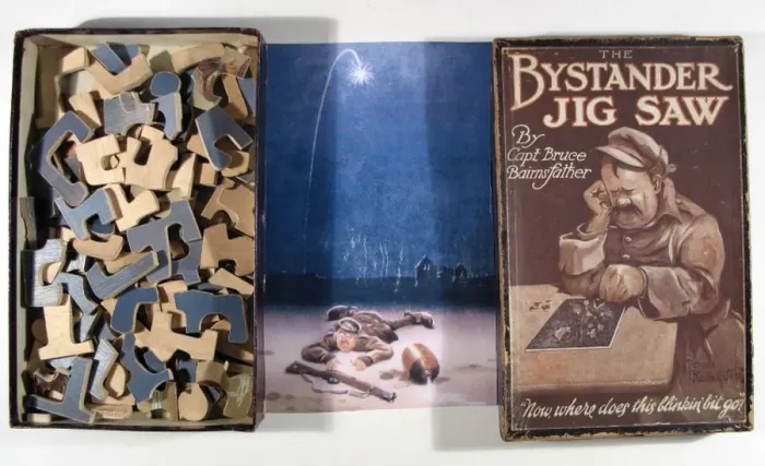 Framed Print : Bystander Jigsaw By Capt. Bruce Bairnsfather Framed Print : Bystander Jigsaw By Capt. Bruce Bairnsfather