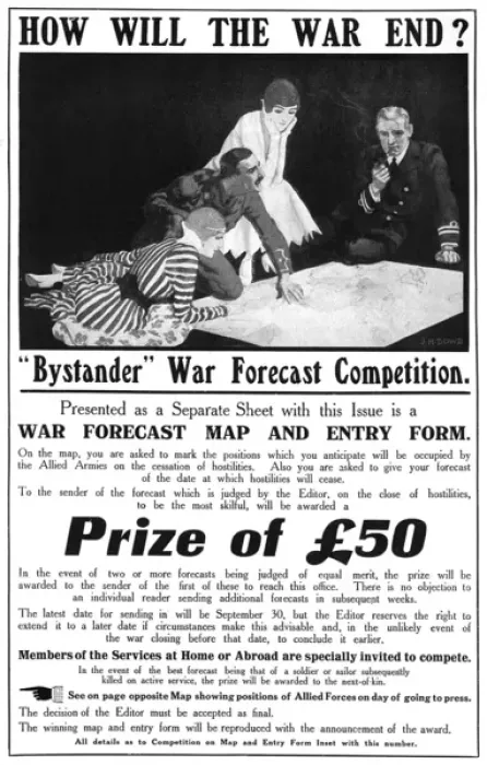 Framed Print : Bystander magazine competition, When Will the War End? Framed Print : Bystander magazine competition, When Will the War End?