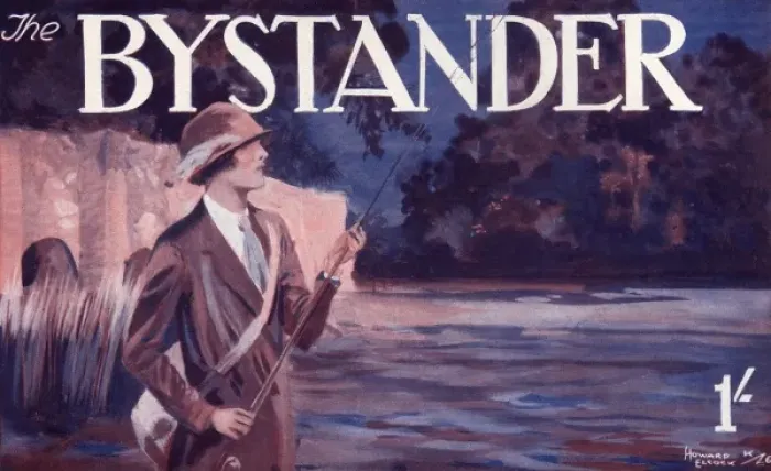 Framed Print : Bystander masthead design, 1927 - Fishing Framed Print : Bystander masthead design, 1927 - Fishing