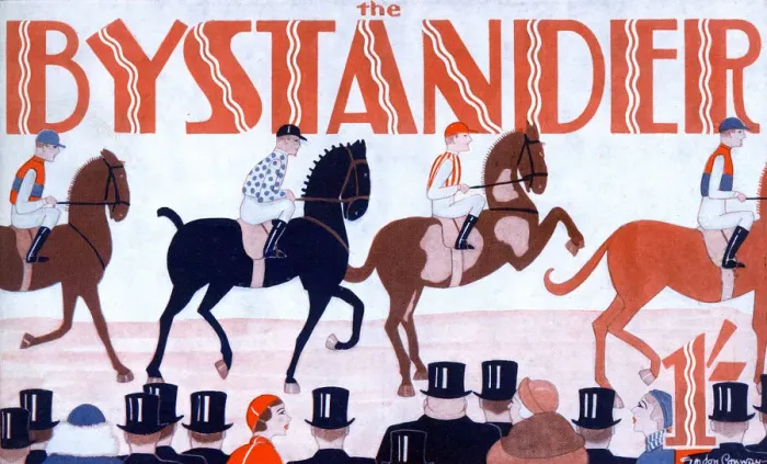 Framed Print : Bystander masthead - the races by Gordon Conway Framed Print : Bystander masthead - the races by Gordon Conway