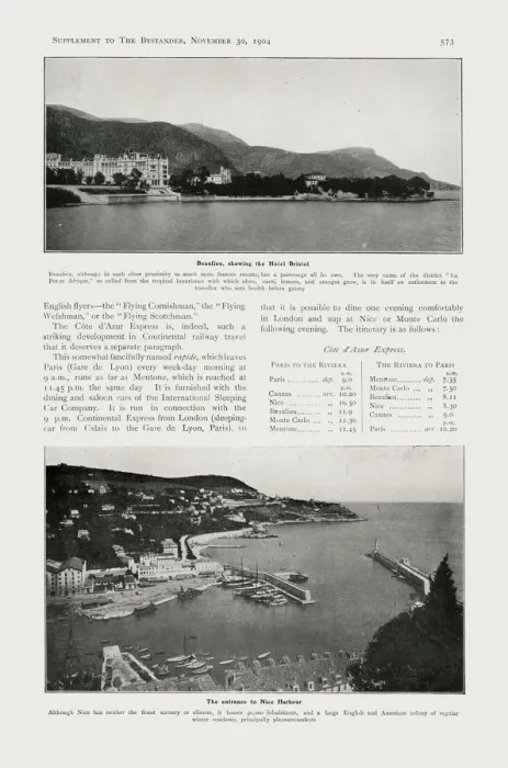 Framed Print : Bystander Supplement, The Riviera for the Christmas Holidays Framed Print : Bystander Supplement, The Riviera for the Christmas Holidays