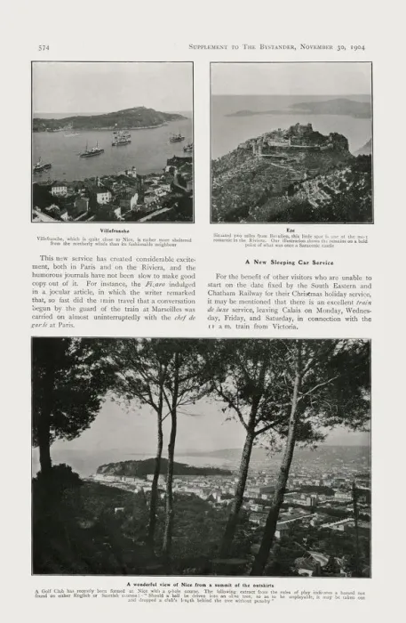Framed Print : Bystander Supplement, The Riviera for the Christmas Holidays Framed Print : Bystander Supplement, The Riviera for the Christmas Holidays