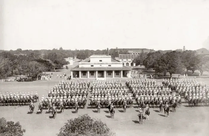 Framed Print : c. 1800s India - British cavalry regiment probably Bangalore Framed Print : c. 1800s India - British cavalry regiment probably Bangalore