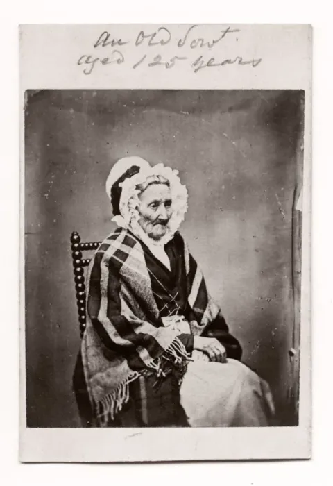 Framed Print : c. 1870 s, very old woman, caption claims 125 years old Framed Print : c. 1870 s, very old woman, caption claims 125 years old