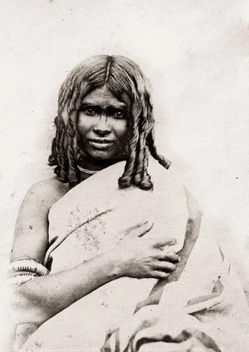 Framed Print : c. 1870s India - Toda people Framed Print : c. 1870s India - Toda people