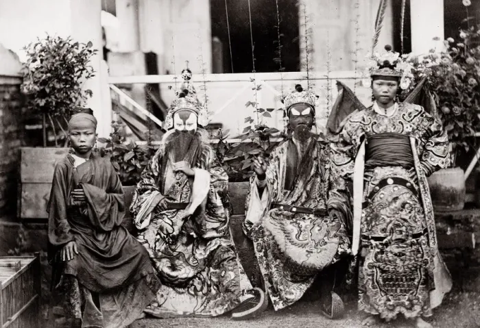 Framed Print : c. 1870s Indochina (Cambodia or Vietnam) actors Framed Print : c. 1870s Indochina (Cambodia or Vietnam) actors