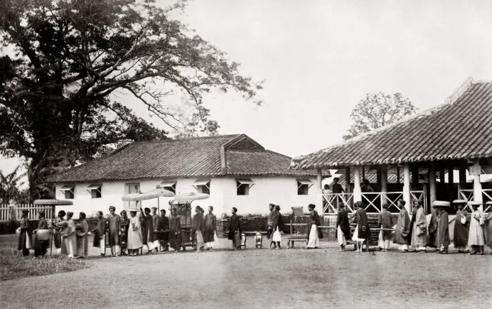 Framed Print : c. 1870s Indochina (Vietnam Laos Cambodia) wedding procession Framed Print : c. 1870s Indochina (Vietnam Laos Cambodia) wedding procession