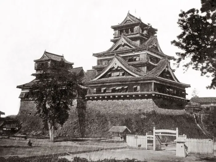 Framed Print : c. 1870s Japan - Kumamoto Castle Framed Print : c. 1870s Japan - Kumamoto Castle