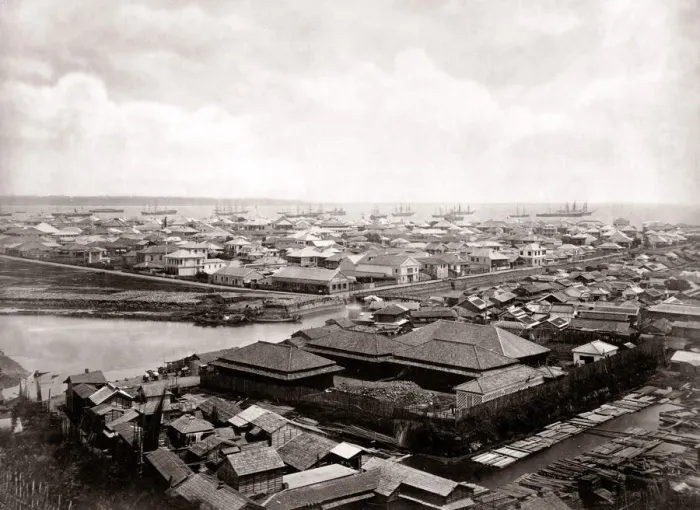 Framed Print : c. 1870s Japan - view of Yokohama Framed Print : c. 1870s Japan - view of Yokohama