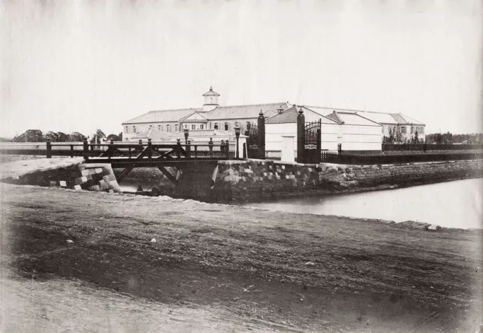Framed Print : c. 1871 Japan - the Imperial Naval College, Yedo, Tokyo - from The Far East magazine Framed Print : c. 1871 Japan - the Imperial Naval College, Yedo, Tokyo - from The Far East magazine