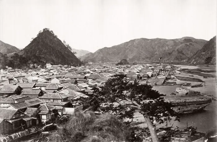 Framed Print : c. 1871 Japan - Shimoda - from The Far East magazine Framed Print : c. 1871 Japan - Shimoda - from The Far East magazine