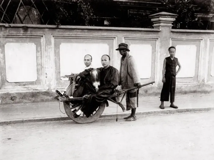 Framed Print : c. 1880 China transport by wheelbarrow Framed Print : c. 1880 China transport by wheelbarrow