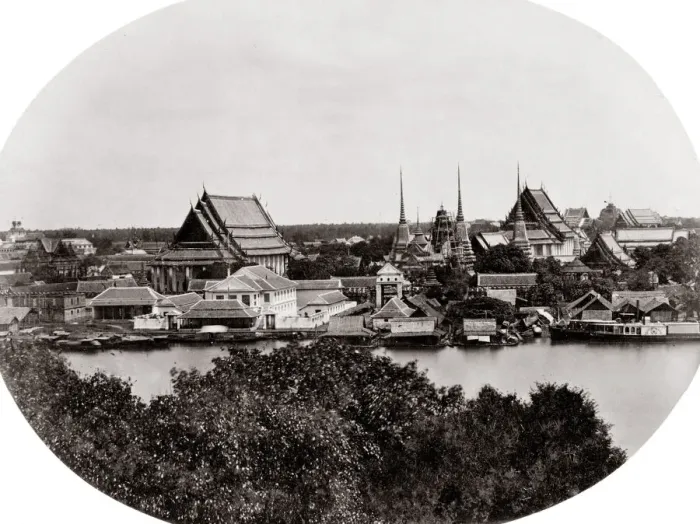 Framed Print : c. 1880 South East Asia - view of Bangkok Siam Thailand Framed Print : c. 1880 South East Asia - view of Bangkok Siam Thailand