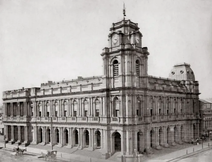 Framed Print : c. 1880s Australia - the Post Office in Melbourne Framed Print : c. 1880s Australia - the Post Office in Melbourne