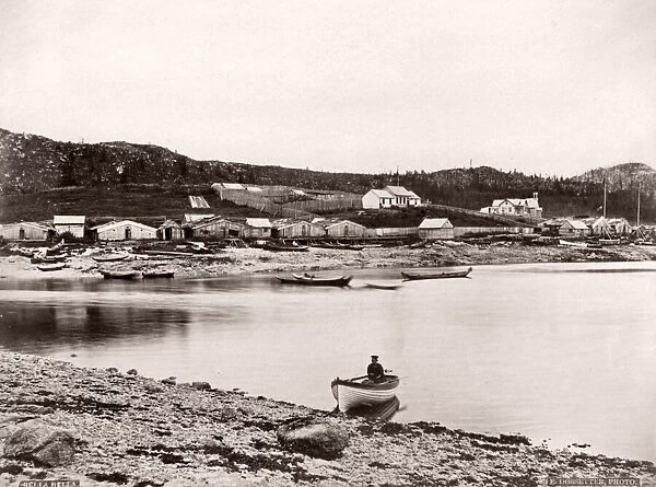 c. 1880s - boat at Bella Bella, British Columbia, Canada