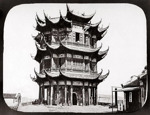c. 1880s China - ornate pagoda