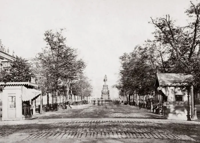 Framed Print : c. 1880s Germany Berlin - Unter Den Linden Framed Print : c. 1880s Germany Berlin - Unter Den Linden