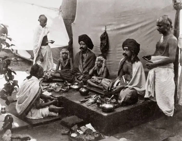 Framed Print : c. 1880s India - fakirs or holy men Framed Print : c. 1880s India - fakirs or holy men