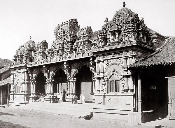 c. 1880s India - Hindu temple Ceylon Sri Lanka