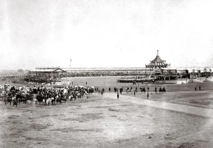 Framed Print : c. 1880s India - imperial durbar, probably Rawalpindi Framed Print : c. 1880s India - imperial durbar, probably Rawalpindi