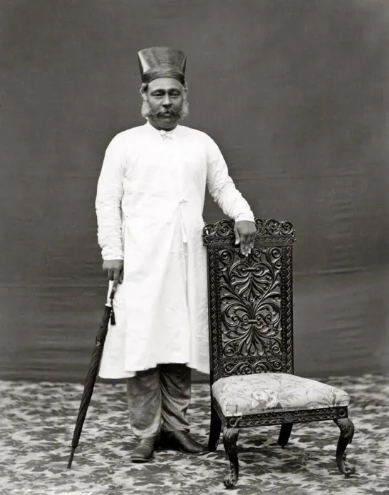 Framed Print : c. 1880s India - Parsi merchant Framed Print : c. 1880s India - Parsi merchant