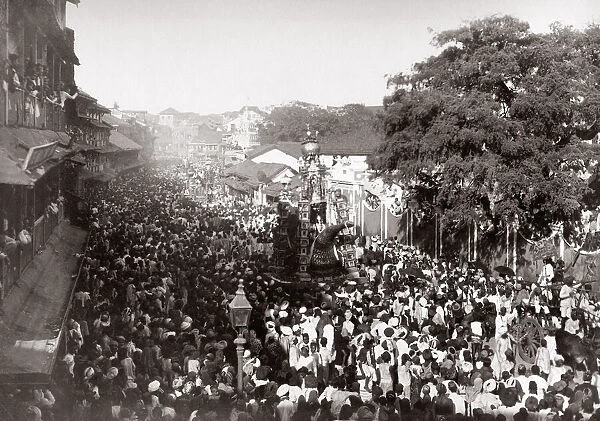c. 1880s India - street procession