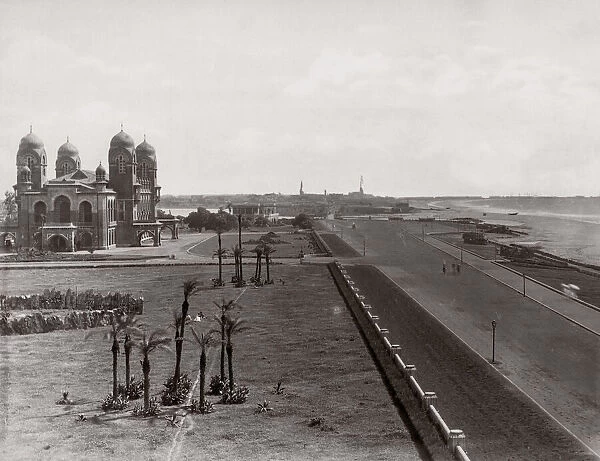 c. 1880s India - along waterfront, probably Madras Chennai