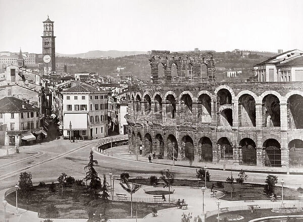 c. 1880s Italy - the Arena in Verona