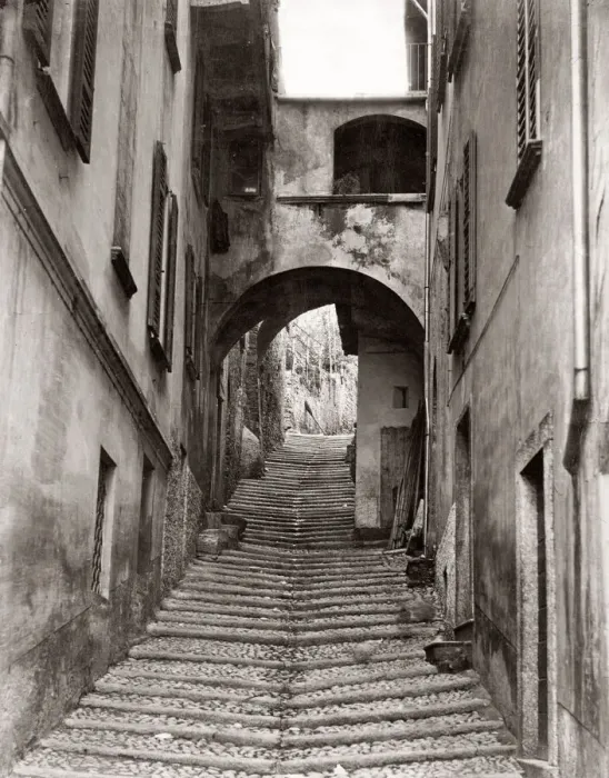 Framed Print : c. 1880s Italy - Via dei Fiore Salita Lake Como Framed Print : c. 1880s Italy - Via dei Fiore Salita Lake Como