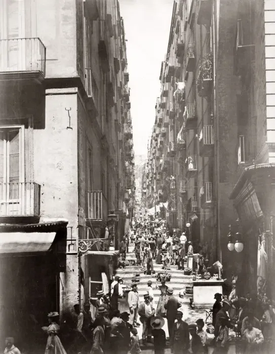 Framed Print : c. 1880s Italy - Gradoni di Chaia Naples Napoli Framed Print : c. 1880s Italy - Gradoni di Chaia Naples Napoli