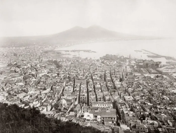 Framed Print : c. 1880s Italy - Naples Napoli towards Mount Vesuvius Framed Print : c. 1880s Italy - Naples Napoli towards Mount Vesuvius