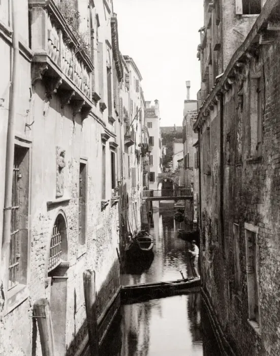 Framed Print : c. 1880s Italy - Rio San Antonio Venice Venezia Framed Print : c. 1880s Italy - Rio San Antonio Venice Venezia