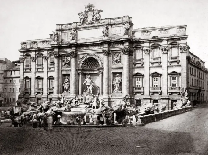 Framed Print : c. 1880s Italy Rome - Trevi fountain Framed Print : c. 1880s Italy Rome - Trevi fountain