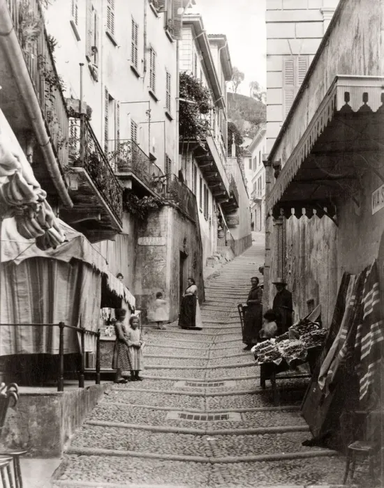 Framed Print : c. 1880s Italy - Via Serbelloni Bellagio Framed Print : c. 1880s Italy - Via Serbelloni Bellagio