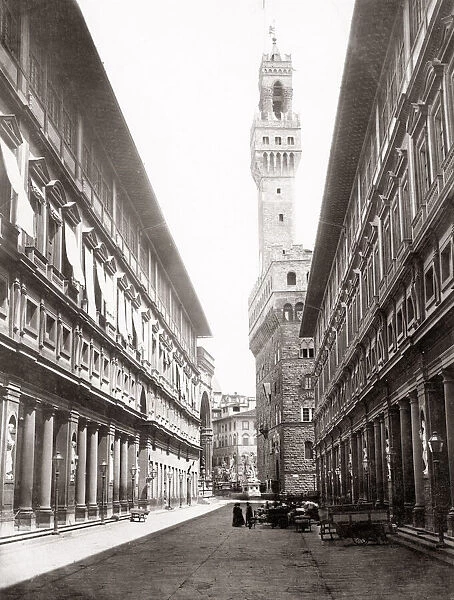c. 1880s Italy - Uffizi Gallery Florence Firenze