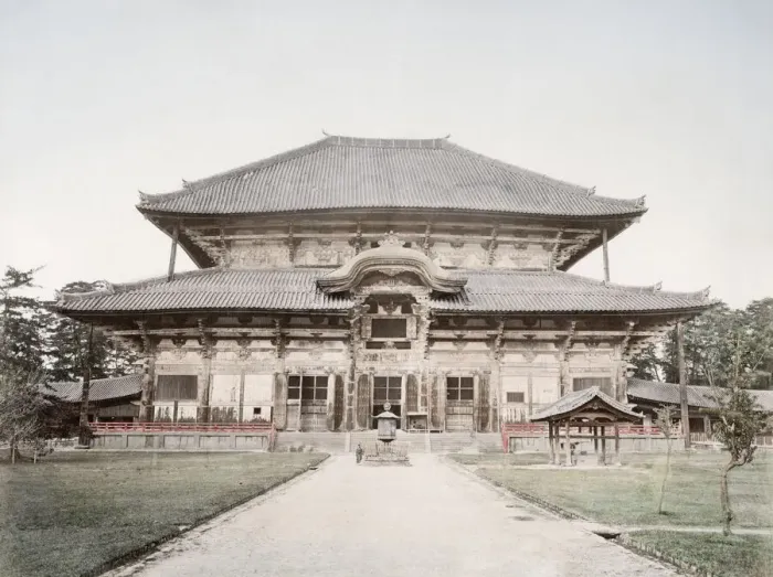Framed Print : c. 1880s Japan - Daibutse temple Nara Framed Print : c. 1880s Japan - Daibutse temple Nara