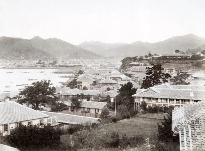 Framed Print : c. 1880s Japan - Dejima Nagasaki Framed Print : c. 1880s Japan - Dejima Nagasaki