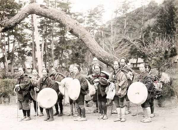 c. 1880s Japan - farm labourers