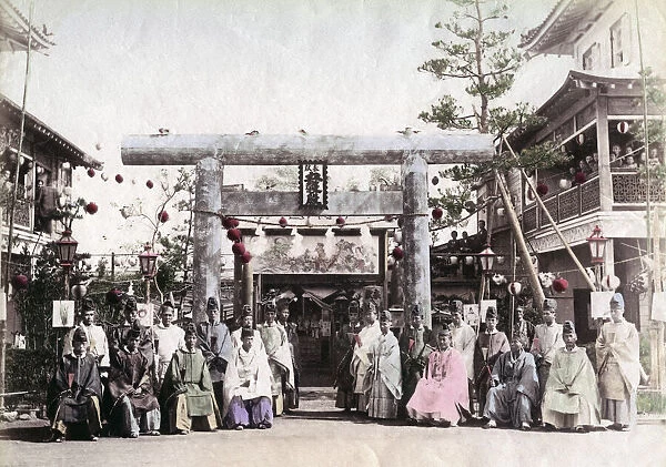 c. 1880s Japan - group of priests