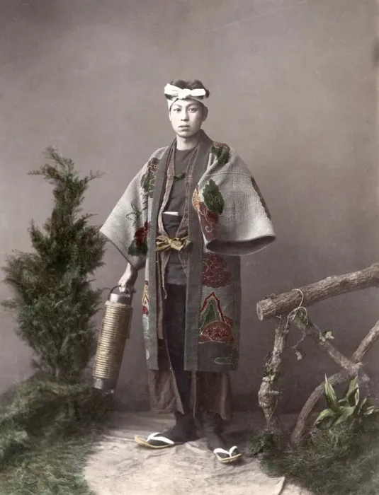 Framed Print : c. 1880s Japan - Japanese fireman Framed Print : c. 1880s Japan - Japanese fireman