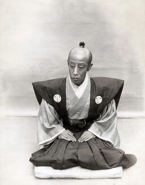 c. 1880s Japan - Japanese Kabuki actor
