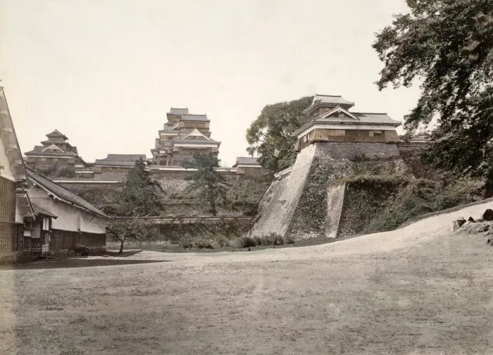 Framed Print : c. 1880s Japan - Kumamoto Castle Framed Print : c. 1880s Japan - Kumamoto Castle