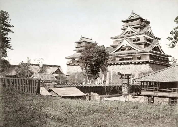 Framed Print : c. 1880s Japan - Kumamoto Castle Framed Print : c. 1880s Japan - Kumamoto Castle